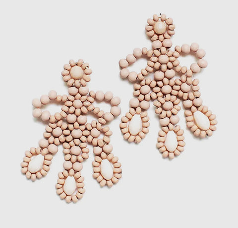Viv&Lou wood bead earrings