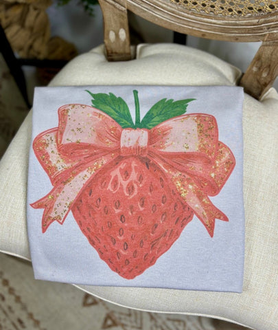 Strawberry Bow TShirt
