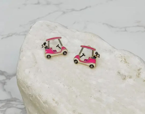 Pink Golf Cart Studs