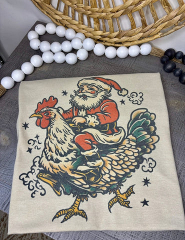 Santa Chicken TShirt
