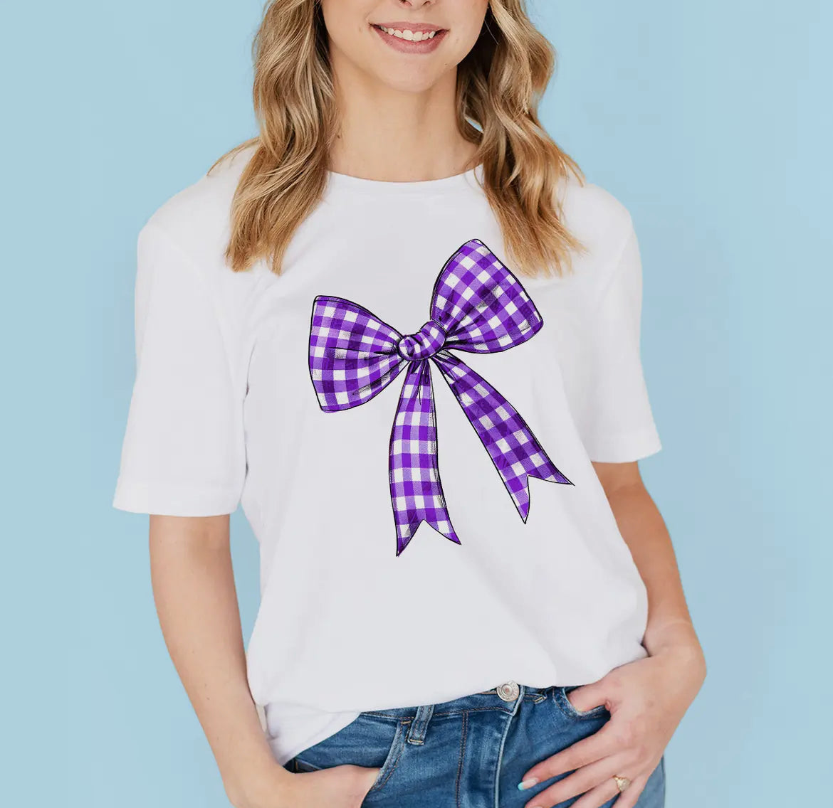 Bow Check Tee