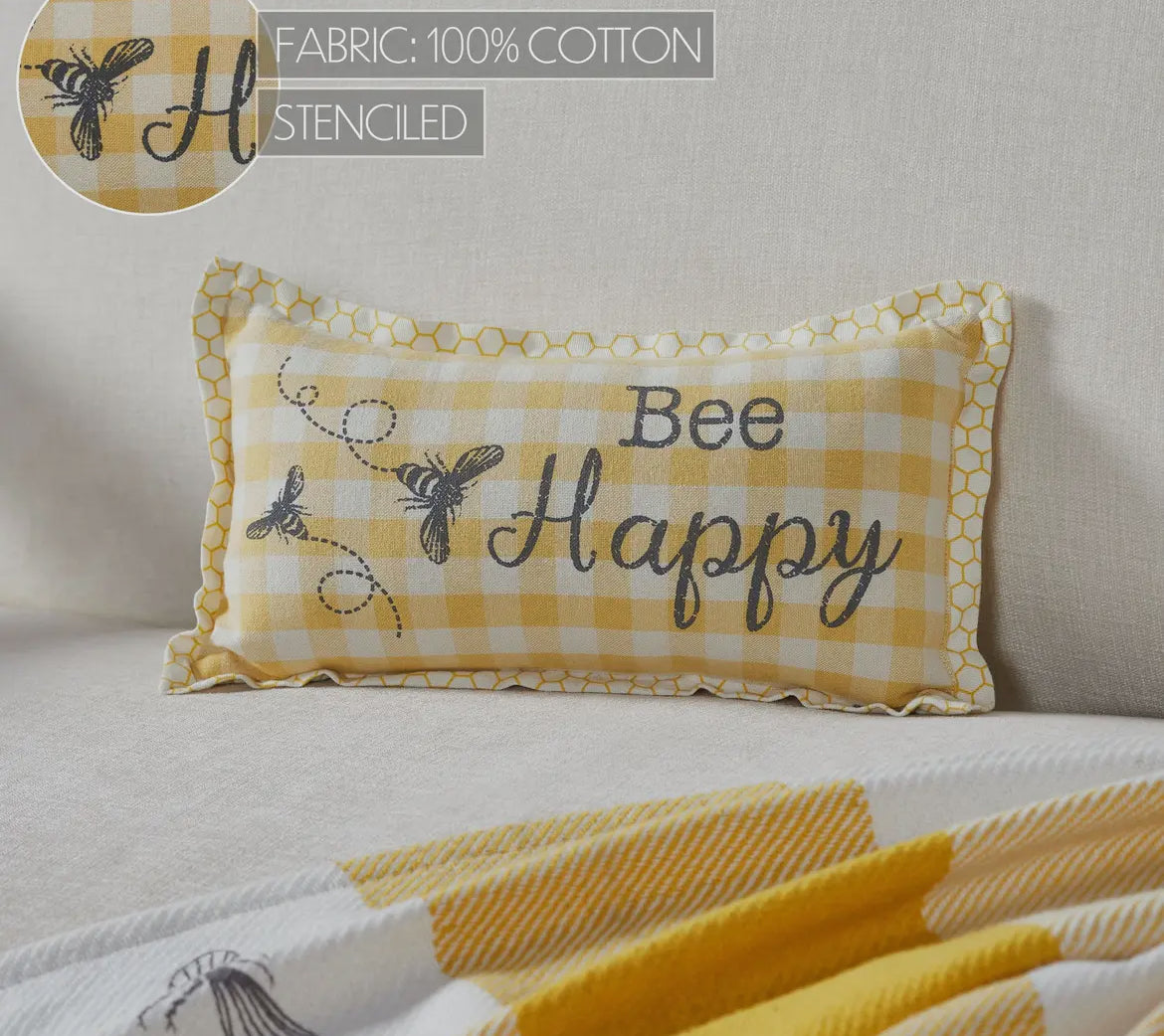 Bee Happy Pillow