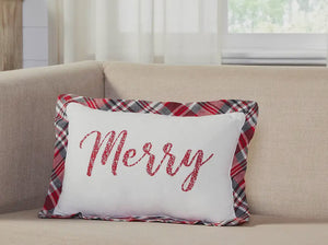 Plaid Merry Pillow