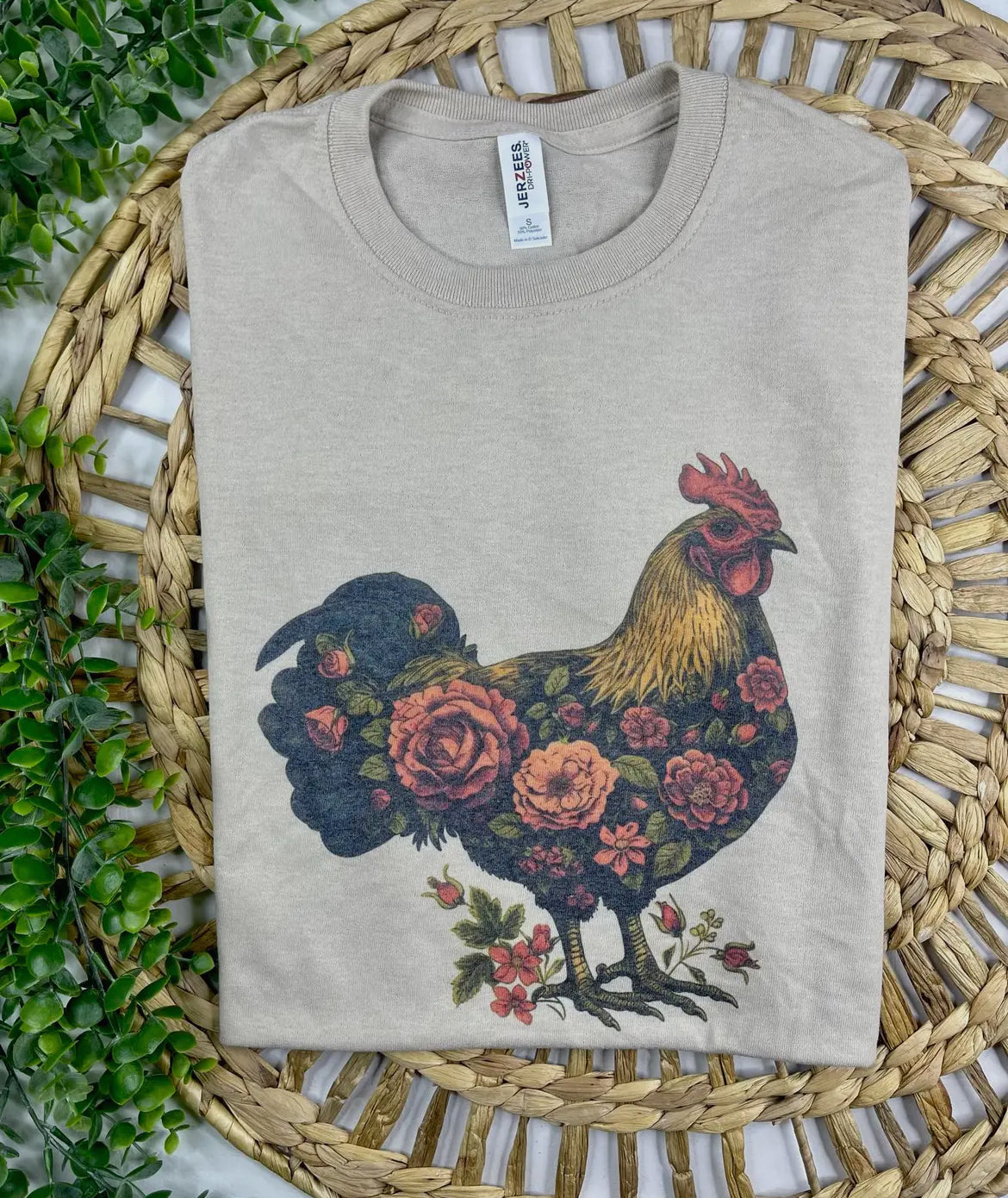 Floral Chicken TShirt