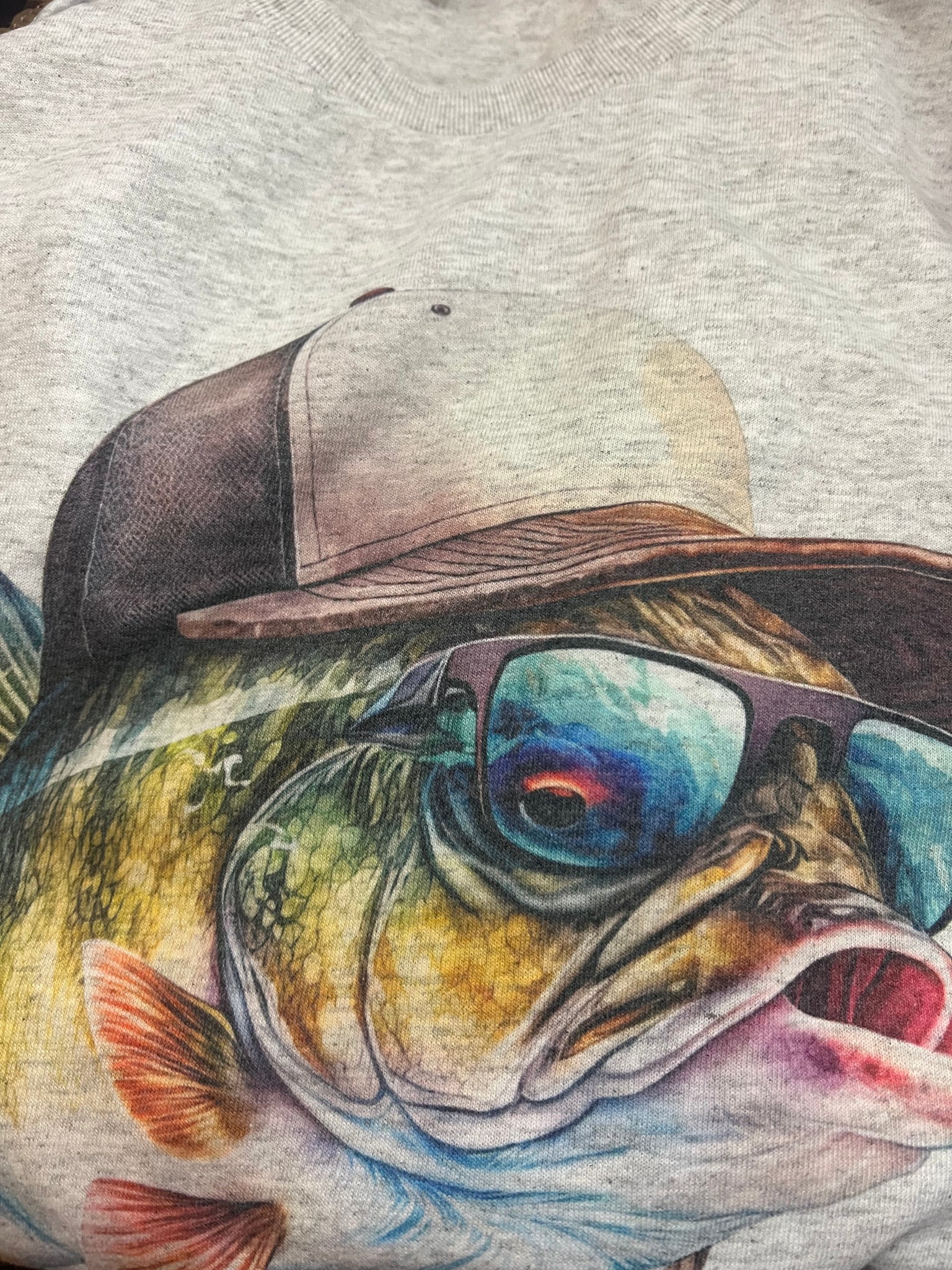 Bass Fish w/Hat TShirt