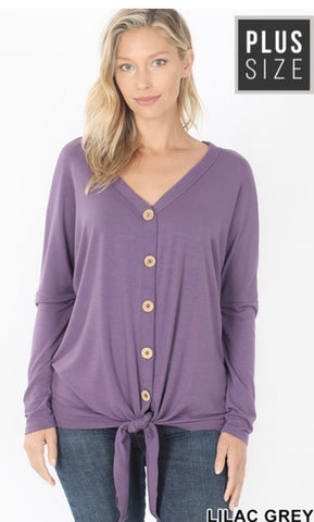 Plus Lilac Top