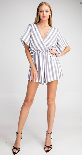 Calista Striped Romper