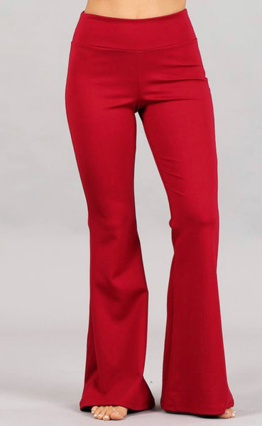 Red Flared Pants