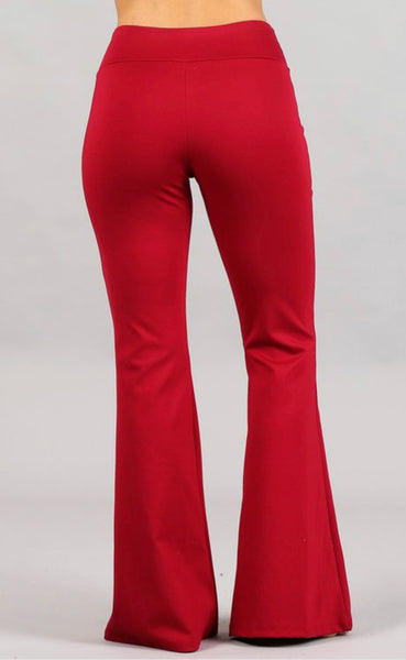 Red Flared Pants