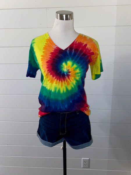 V Neck Tie Dye TShirt