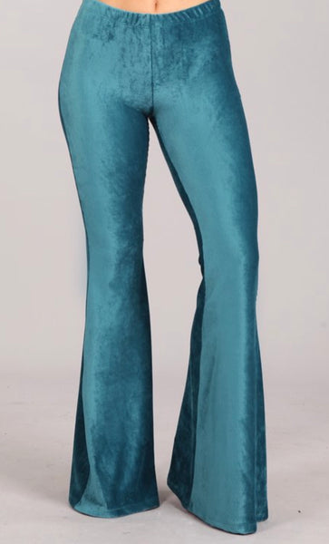 Teal Corduroy Bells