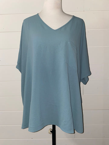 Plus Size- The Cynthia Dolman Pocket Blouse