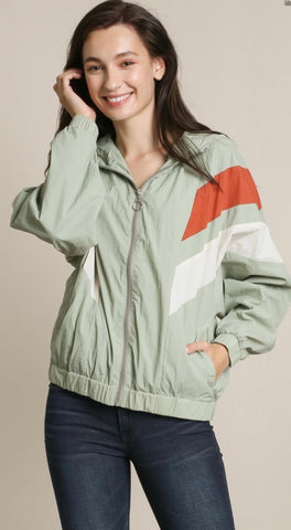 Color Block Wind Breaker