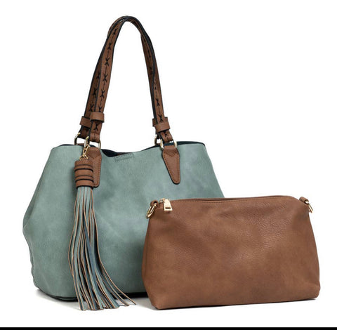 Aliza Tassel 2-in-1 Satchel