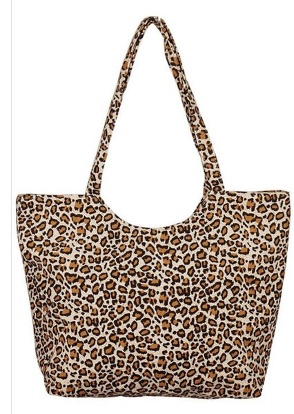 Leopard Print Tote Bag