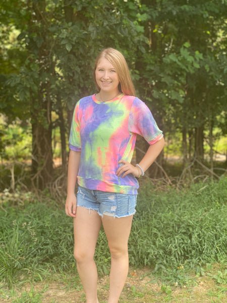 Tie Dye Dolman Top