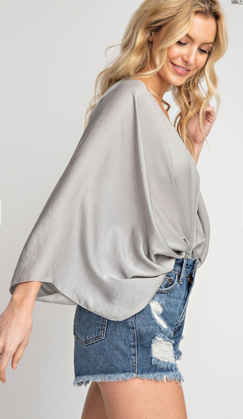 Pleated Drape Bodysuit