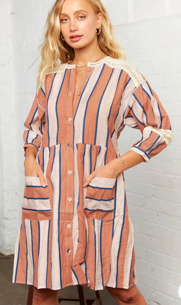 Boho Striped Dress