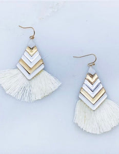 Chevron Tassel Earrings