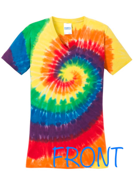 V Neck Tie Dye TShirt