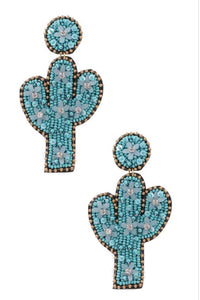 Cactus Seed Bead Earrings