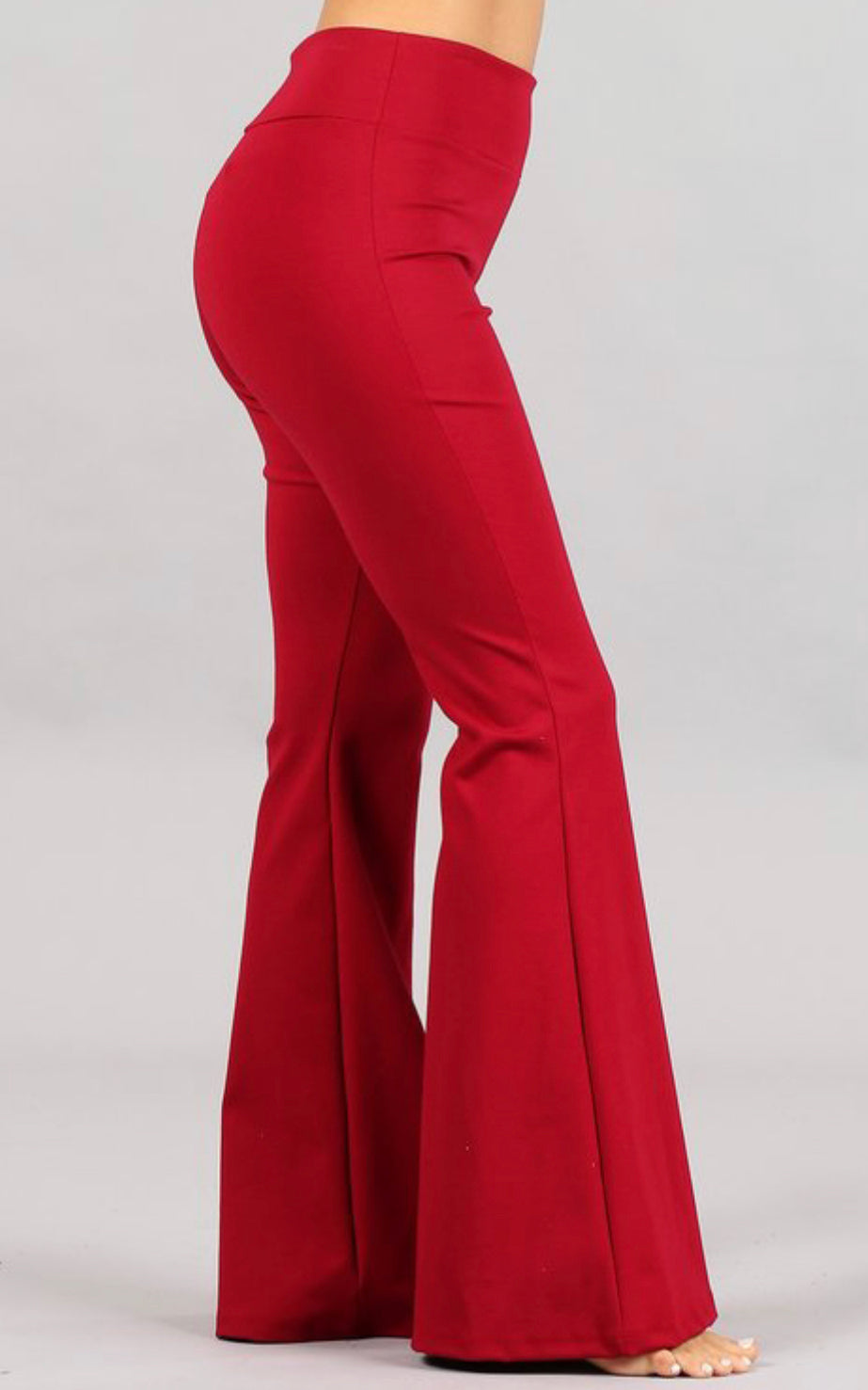 Red Flared Pants