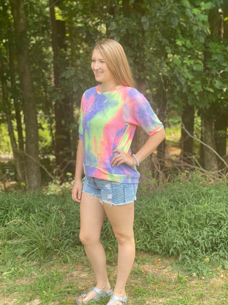 Tie Dye Dolman Top