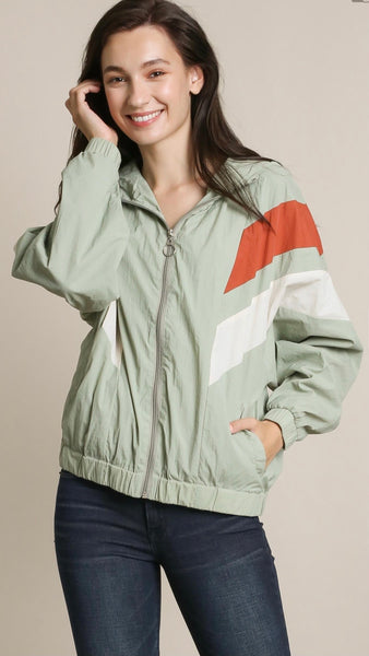 Color Block Wind Breaker