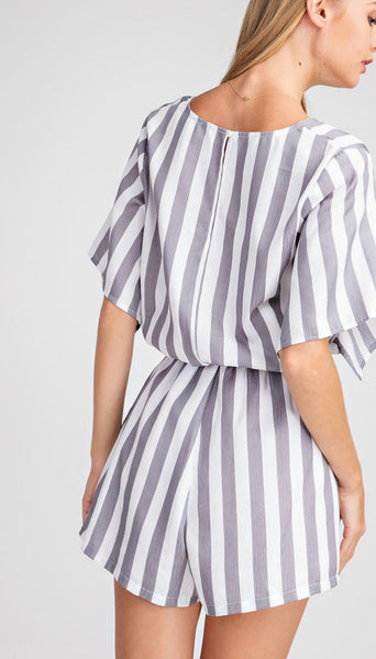 Calista Striped Romper