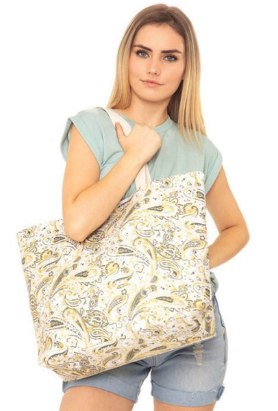 Paisley tote bag