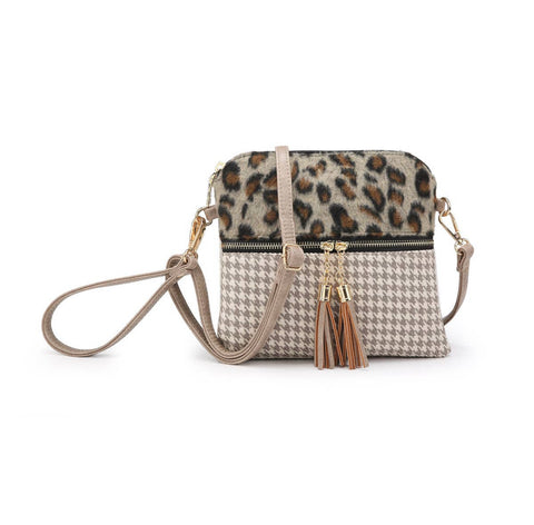 A27 Houndstooth Crossbody