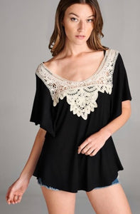 Madison Lace Trim Tunic