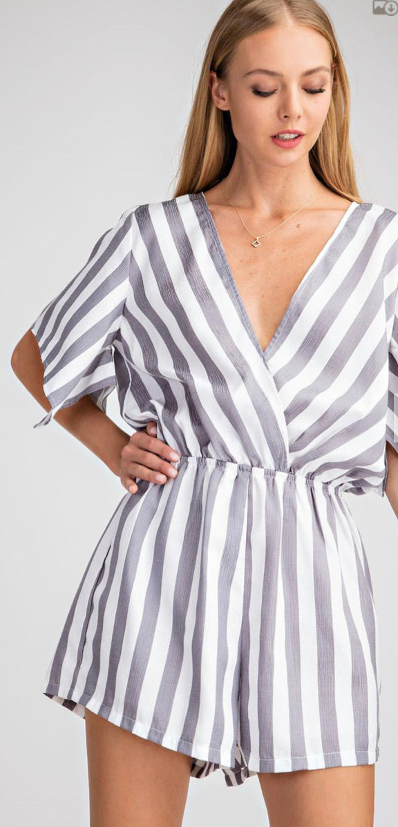 Calista Striped Romper