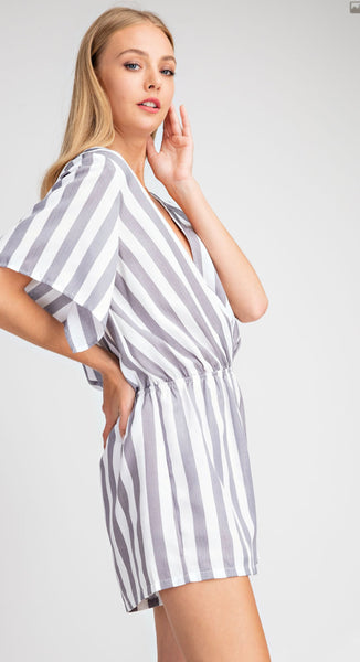 Calista Striped Romper