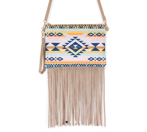 A62 Aztec Tassel Crossbody