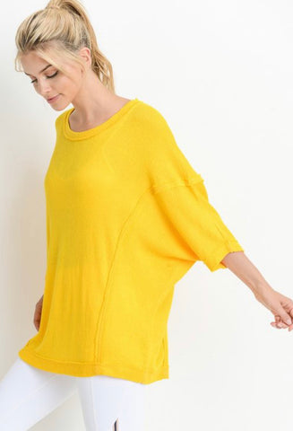 Cuffed Dolman Sleeve Tunic Top