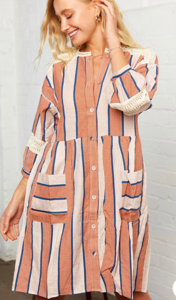 Boho Striped Dress