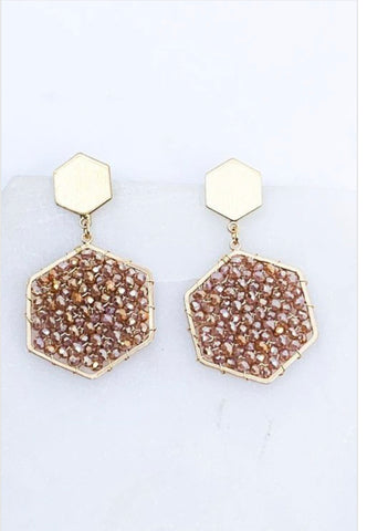 Hexagon Earrings