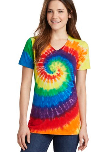 V Neck Tie Dye TShirt